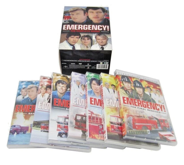 Emergency the Complete series (DVD, 2016, 32-Disc Set)Seasons 1-7 Region 1 Seale Emergency the Complete series (DVD, 2016, 32-Disc Set)Seasons 1-7 Region 1 Seale