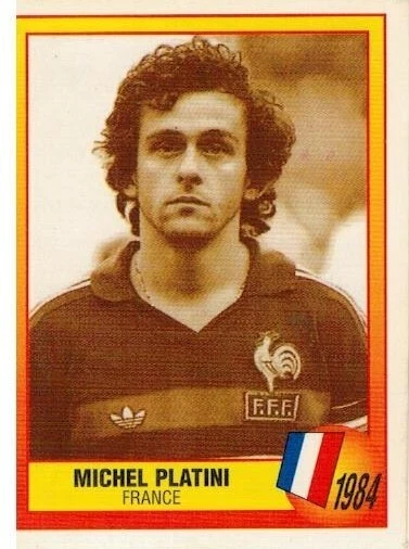 Sticker Panini Michel Platini Euro Football 76 - Rookie - Neuf