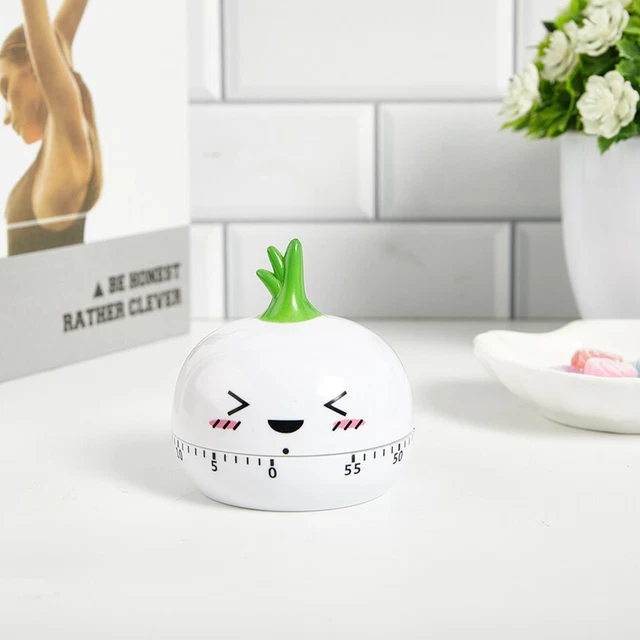 1pc Cartoon Vegetable Shape 60 Minute Timer Easy Operate Kitchen cooking NEW ba