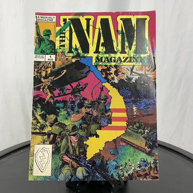 The Nam Magazine Marvel Vietnam War Action Comic Book Lot (#’s: 1, 5, & 22) 2