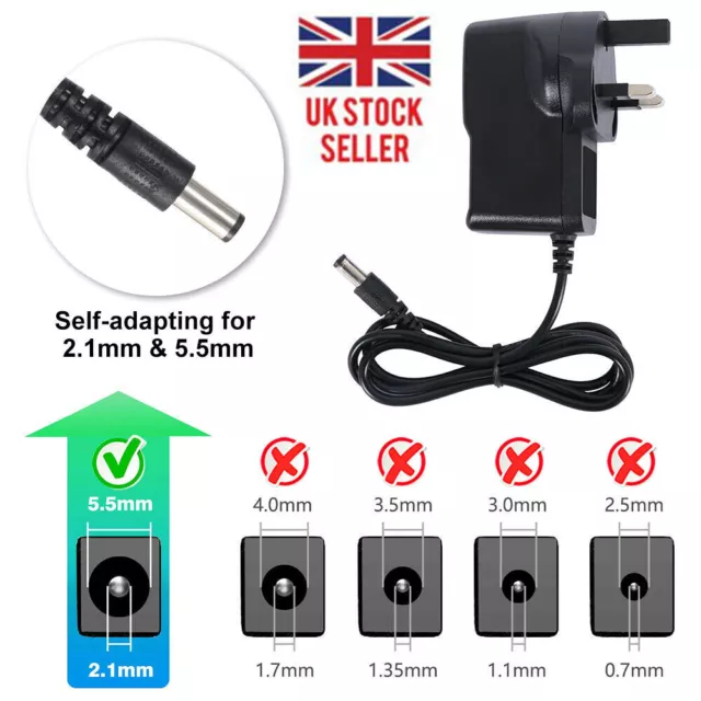 AC 240V TO DC 12V UK Plug Power Supply Adapter Plug Converter Charge Universal