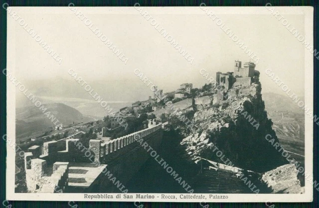 San Marino Città Rocca Cattedrale Palazzo Foto cartolina RT1121