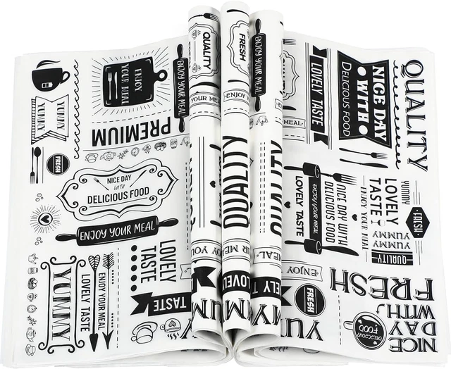 Wax Paper Sheets Deli Newsprint Food Basket Liners Sandwich Wrapping Paper Greas