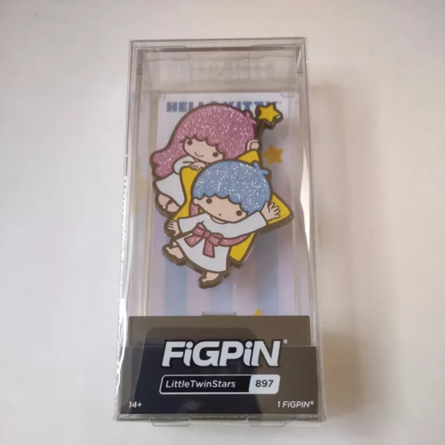 Figpin Little Twin Stars 897 Glitter LE500 Sanrio Enamel Pin