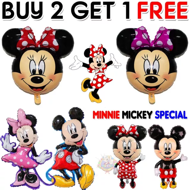 Mickey Minnie Mouse Theme Birthday Party Foil Air Fill Balloon UK seller