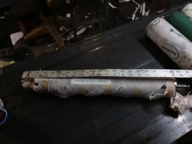 Didde 860 Web Press Chrome metering Roller #227-808 quad flow, 14, 17, 22, 24,
