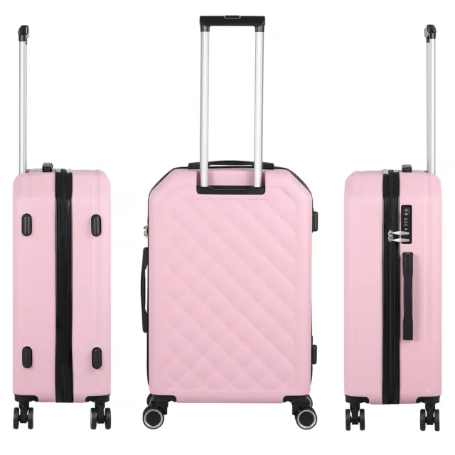 3 Piece Luggage Set Business Spinner Suitcase Carry On Bag Lightweight TSA Lock