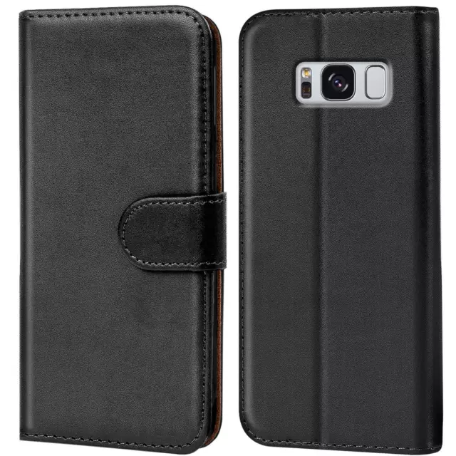 Schutz Hülle Für Samsung Galaxy S8 Handy Klapp Schutz Tasche Book Slim Flip Case