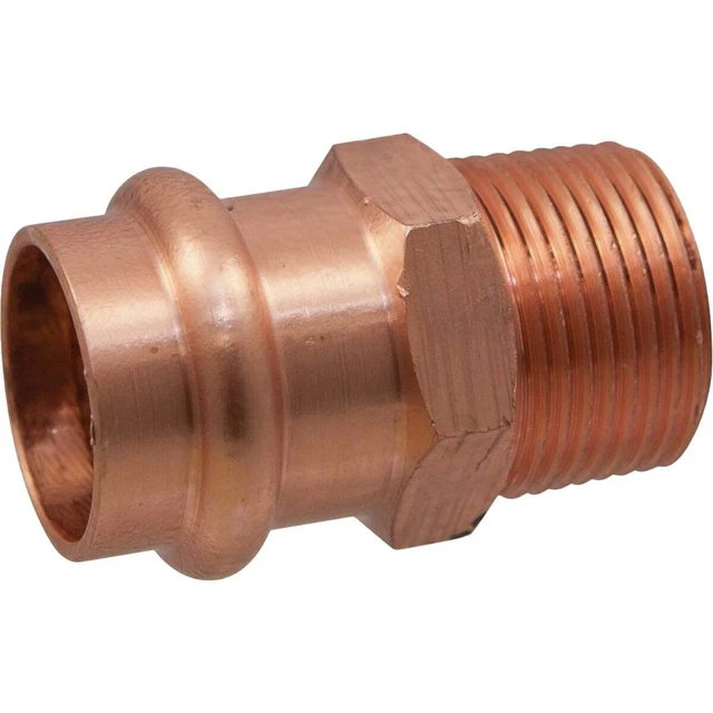 3/4 In. Press x 3/4 In. Male Copper Adapter (10-Pack) 9030951PCCP  9030951PCCP