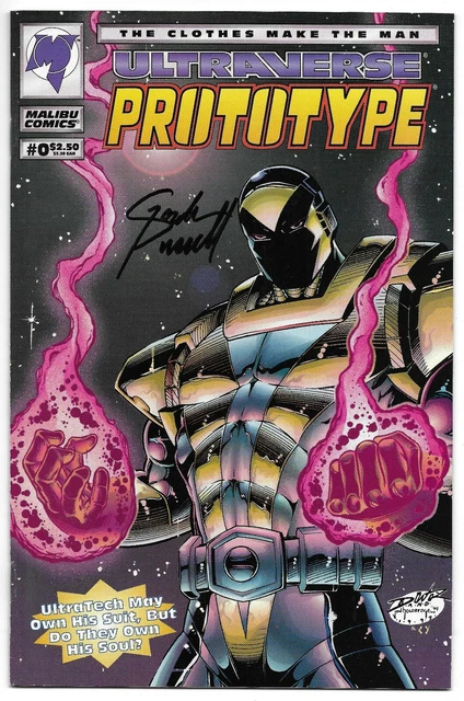 Prototype 0 Signed Gordon Purcell Autographed Malibu Ultraverse Combined Ship