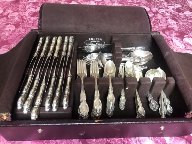 92-piece Gorham Melrose sterling silver flatware