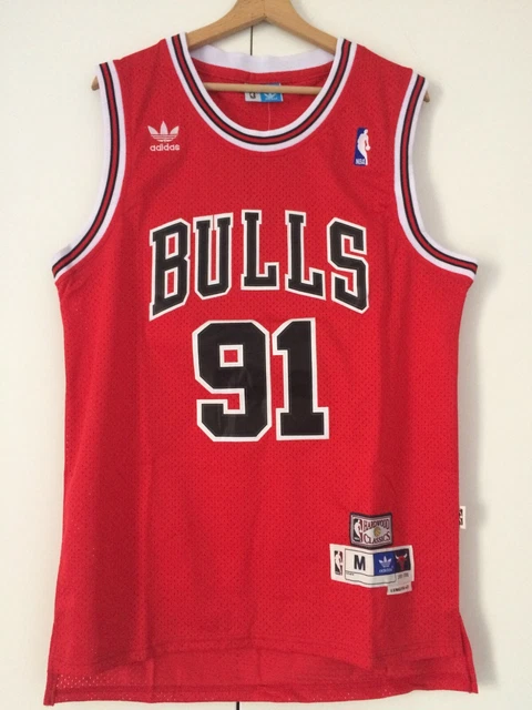 Canotta nba basket jersey maglia Dennis Rodman Chicago Bulls retro S/M/L/XL/XXL-