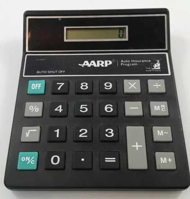 AARP The Hartford Advertising Calculator Black TESTED / WORKS