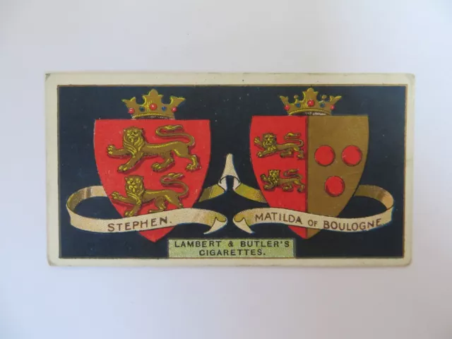 1906 Lambert Butler Arms of Kings/Queens of England Stephen #4