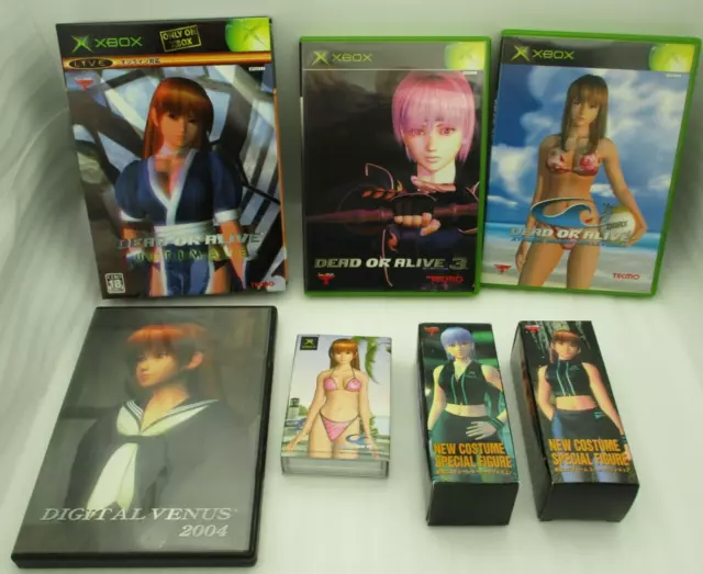 Xbox Dead or Alive Ultimate 3 & Xtreme Plage Volley-Ball W / CD 2Figure & Cartes