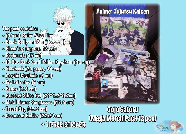 GOJO SATORU MEGA Merch Pack! Anime: Jujutsu Kaisen EUR 21,81 - PicClick DE