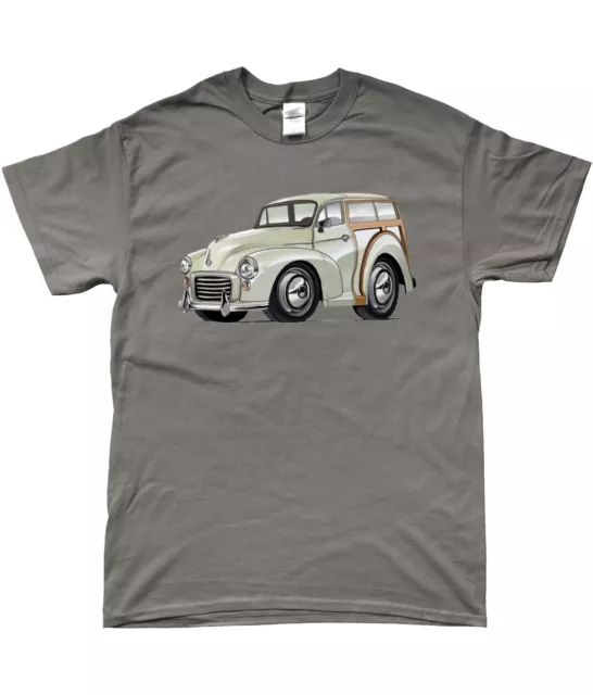 Morris Minor Traveller Cartoon Style T-Shirt