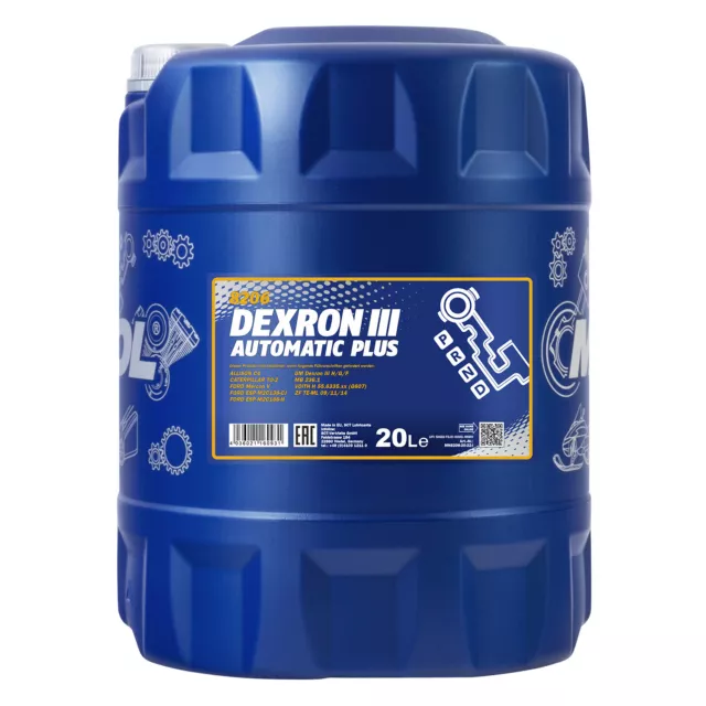 20 (1x20) litros MANNOL Dexron III G/H/F aceite de transmisión automático/aceite ATF/servoaceite