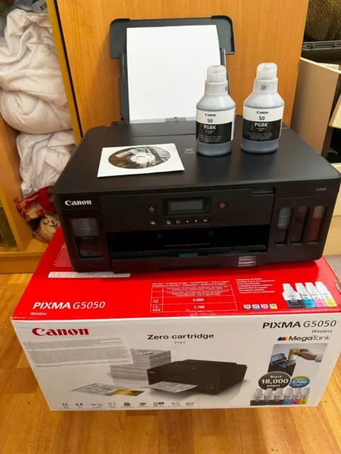 Canon Pixma G5050 MegaTank Refillable Ink Jet Printer DIN A4 Neuwertig