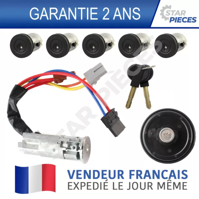 Kit Serrure Barillet Neiman Antivol Direction + Bouchon Citroen Jumpy 95-06 2