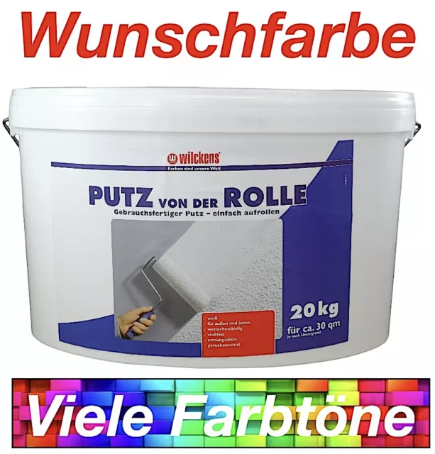 Wilckens Putz von der Rolle 20 Kg - Streichputz Rollputz - Wunschfarbe !