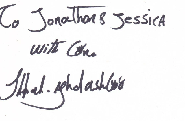 SHOHREH AGHDASHLOO Signed 3x5 Index Card Actress/House of Sand & Fog COA
