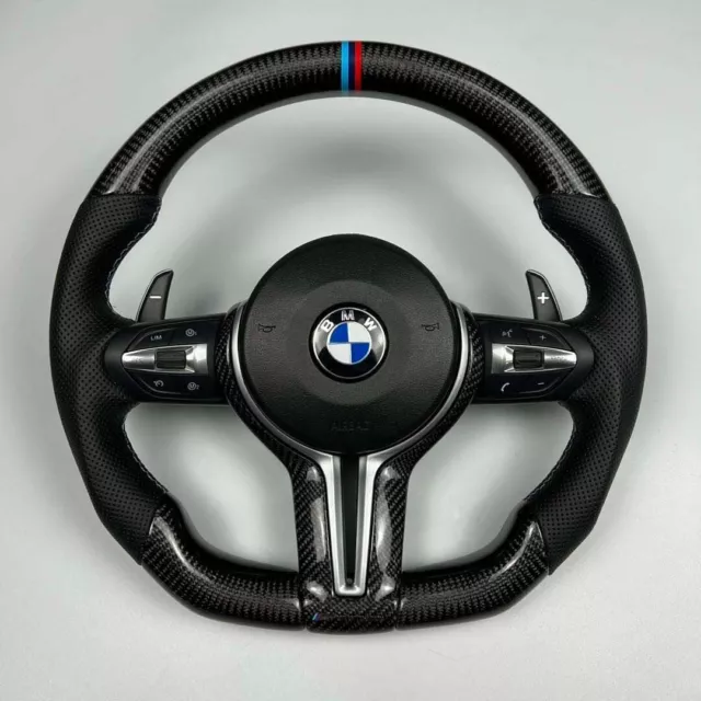 Bmw 1 2 3 4 Series F20 F21 F22 F30 F32 Carbon Fibre M Sport Steering Wheel + Bag