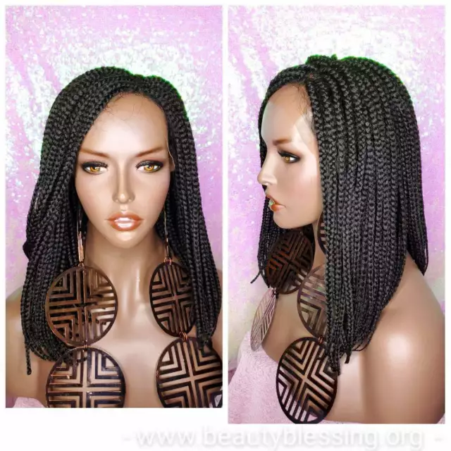 Short Crochet Box Braids With Curly End Pre Stretched 10Inch Omber Bob  BraidHair