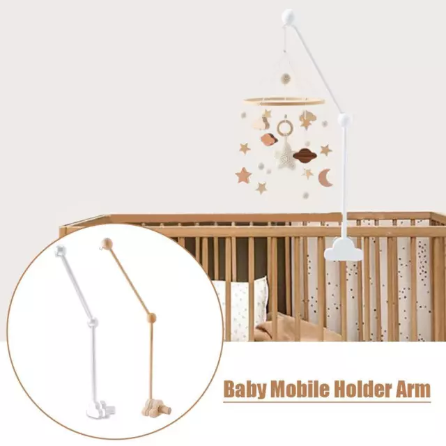 Baby Rattles Bracket Set Infant Crib Mobile Hanging Holder Bed Bell A3V7