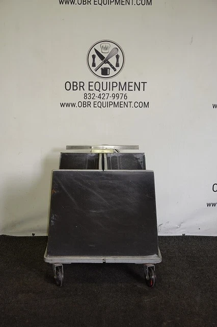 4 Section Stainless Steel Plate/ Plate Covers Mobile Caddy Cart