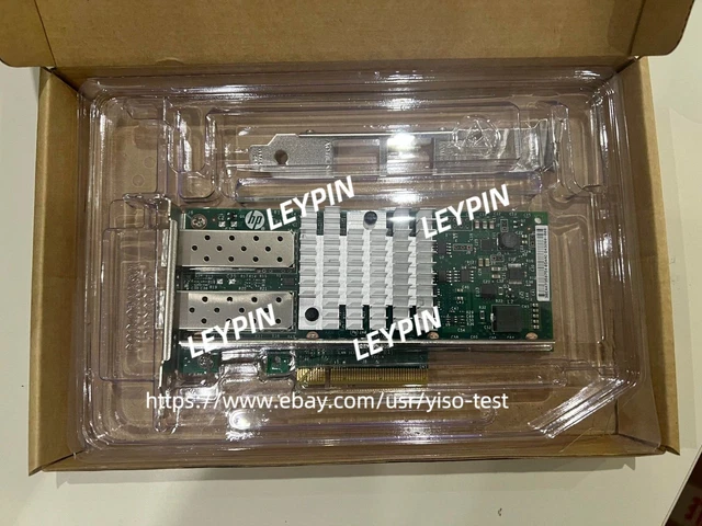HPE HP 560SFP+ Dual Port 10GB Ethernet Adapter Card - Intel X520-DA2 Compatible, 6 Month Warranty (Tested & Working)