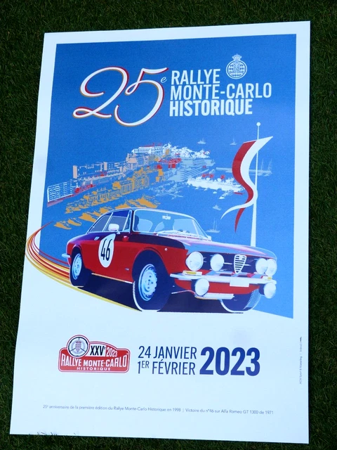 Affiche Originale Rallye Monte-Carlo 1998 – Collection Sport Auto – 40x60 Cm