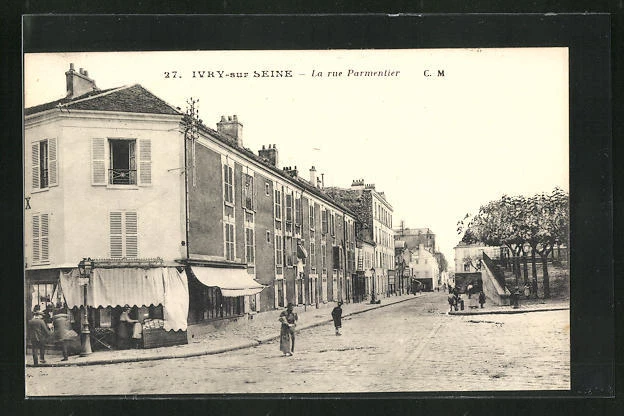 CPA Ivry-sur-Seine, La rue Parmentier