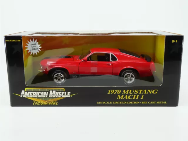 1:18 Scale RC Ertl American Muscle #33519 Die-Cast 1970 Mustang Mach I - Red