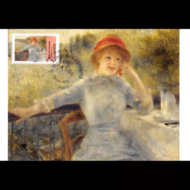 CM - Impressionnisme, Auguste Renoir, oblit 27/4/13 Paris