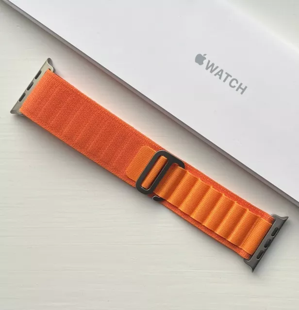 Genuine Apple Watch Ultra Strap ORANGE ALPINE LOOP 49/45/44mm SMALL
