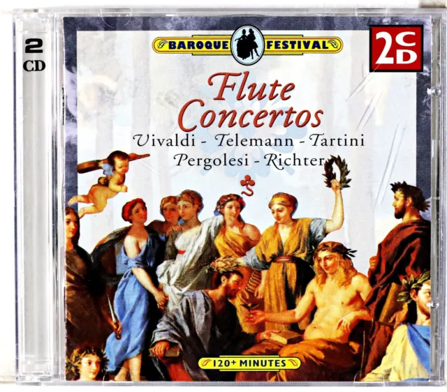 Flute Concertos - Vivaldi Telemann Tartini  - 2 CD Set PreOwned
