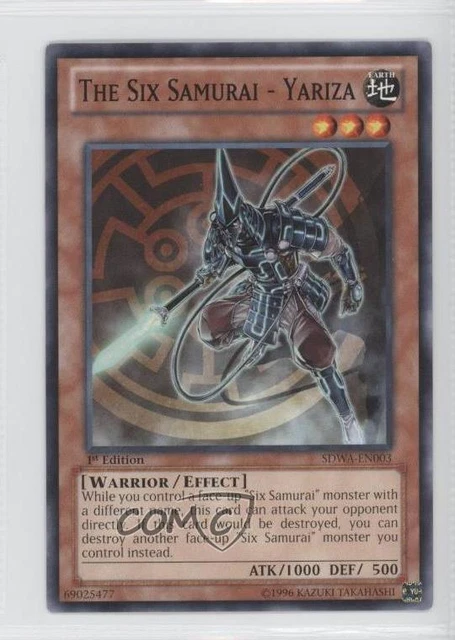 2012 Yu-Gi-Oh! Warlords Structure Deck 1st Edition The Six Samurai - Yariza 1s8