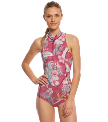1/1 mm Sangria Billabong Surf Capsule Donna senza maniche Springsuit Taglia 8 