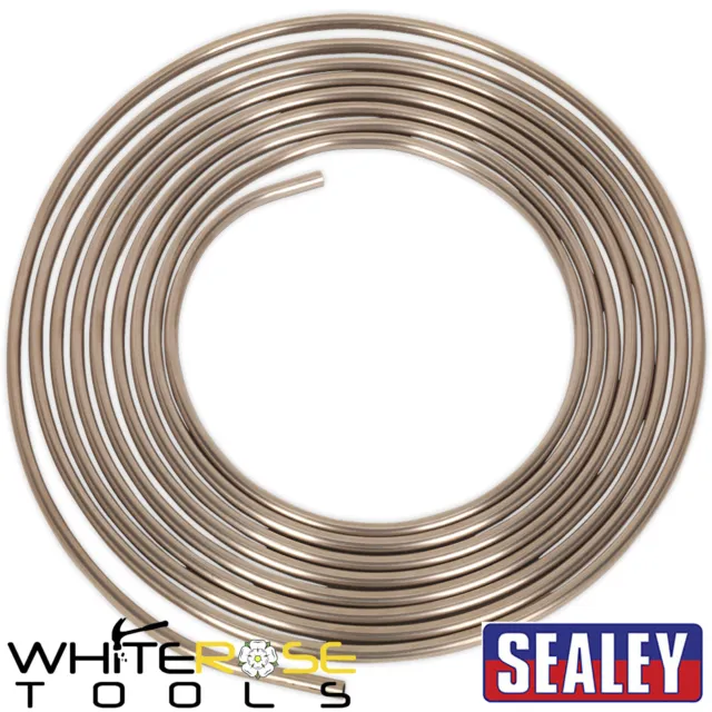 Sealey Brake Pipe Seamless Tube Cupro-Nickel 22 Gauge 5/16"x25ft BS EN12449