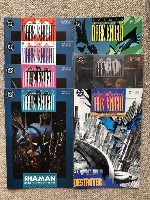 7 Batman Legends Of The Dark Knight #2-31 Comics Bundle DC 1989 1990 Set