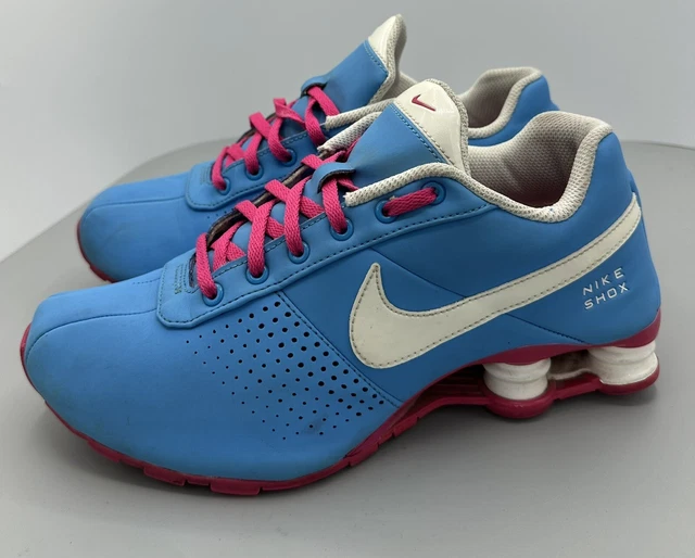 NIKE YOUTH SHOX Deliver PNT GS Vivid Blue White Pink Sneakers Shoes Kids Size 7Y 99.19 PicClick