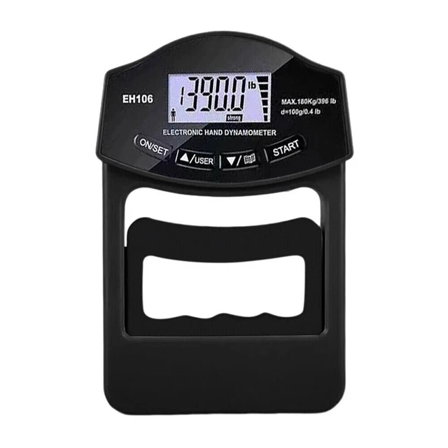 Dynamomètre De Poignée 180kg / 396lb - Testeur De Force De Grip Numérique USB Et Batterie
