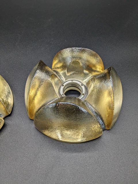 Paire d'appliques fleurs ARLUS, design dlg J.T. Kalmar en verre de Murano, 60's 2
