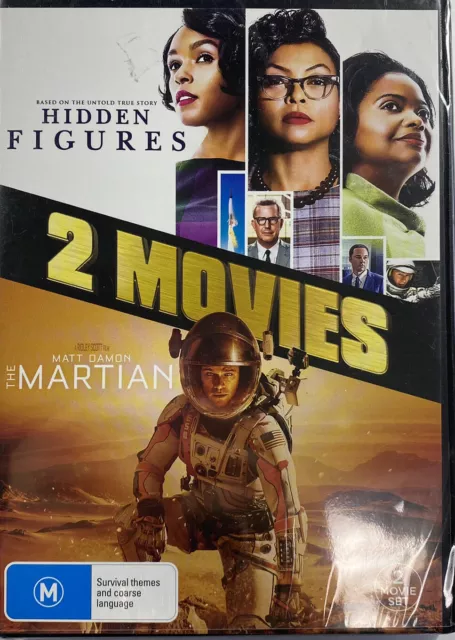 NEW & SEALED Hidden Figures ~ The Martian Region 4 DVDs Matt Damon Taraji Henson