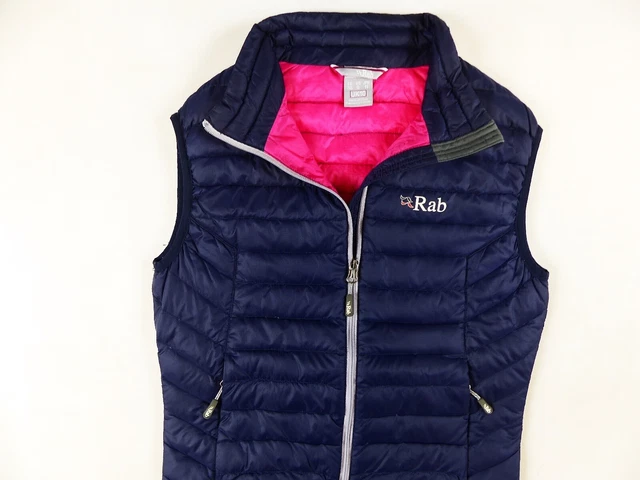 WOMEN S NAVY BLUE Rab Pertex Microlight Down Gilet Vest Bodywarmer