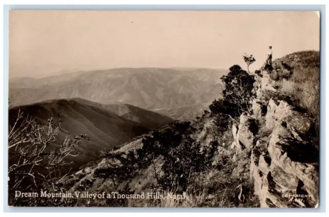 Dream Mountain Valley Of A Thousand Hills Natal South Africa RPPC Photo Postcard