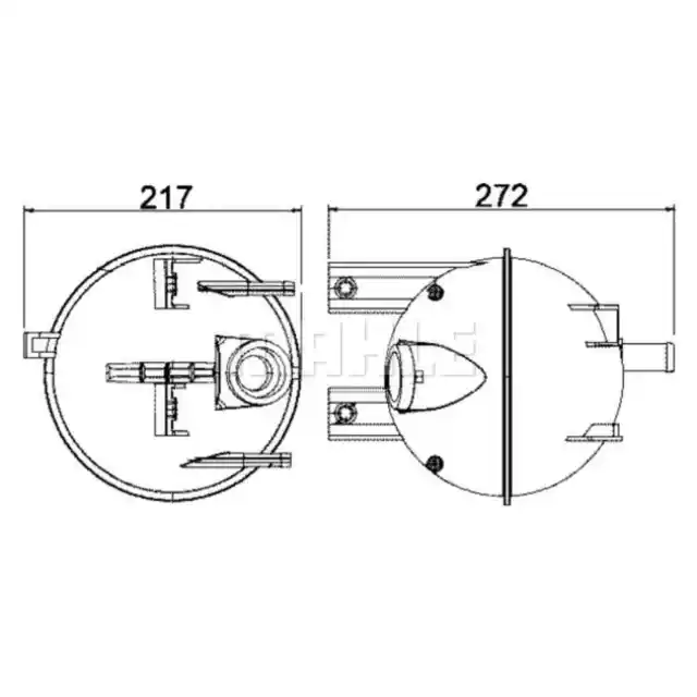 Ausgleichsbehälter Kühlmittel MAHLE CRT 4 000S für Ford Transit