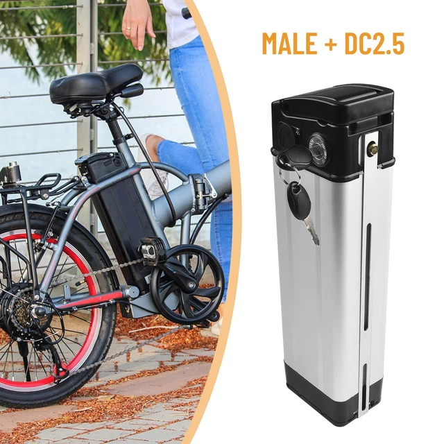 Batterie Vélo Électrique 36V 20Ah Avec Chargeur - Compatible 200W à 1000W - Format 140x40x95mm