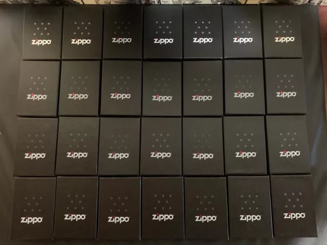 Lot Of 28 Set  Zippo Lighter Empty Box With Warranty, Box Only